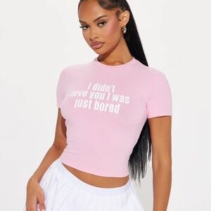 Trendy Pink Graphic Tee